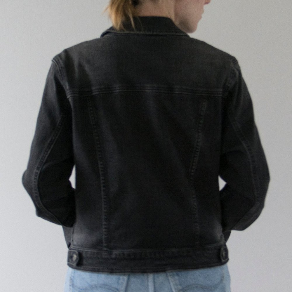 American Eagle Faded Black Denim Jacket